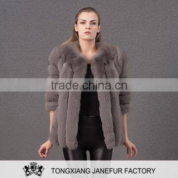 Facotry discount waistcoat uniforms fox fur coat for women