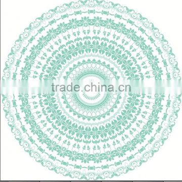 Microfiber mandala custom beach towel round cheap wholesale