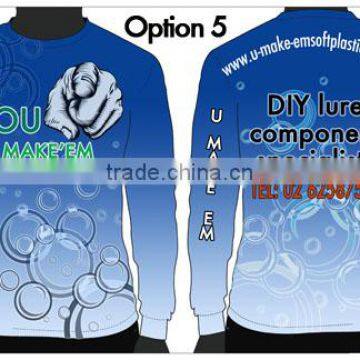 Made to order custom fishing jersey UV protection