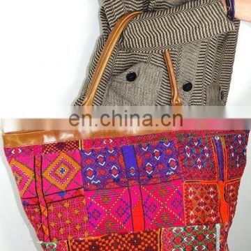 Contemporary Banjara Hobo Bag Handbag Sari Patch Tote Bag Tribal Embroidered Handbag