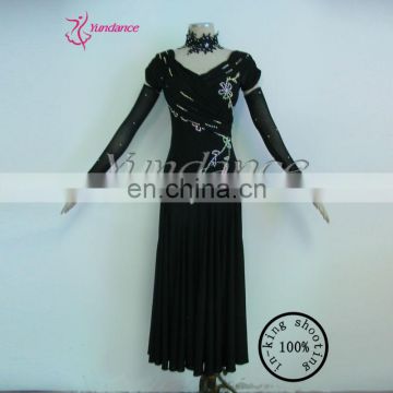 M-16 black sexy elegant long sleeve spandex dress