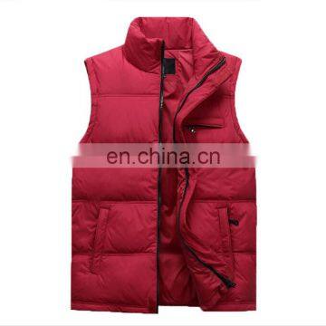 wholesale ultra light waistcoat down filling vest for men