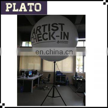 2m diameter large illuminated tripod balloon with both side printing