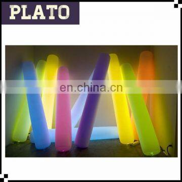 Decorative inflatable led column for sale/led light column for concert