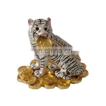 metal tiger jewelry box for wedding gifts items