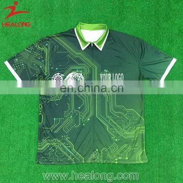 Healong Customized Men'S Polo Hot Sublimation T Shirt Fashion T-Shirt