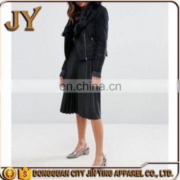 2017 Parka Women Clothing Faux Shearling Jackets Faux Fur Jackets Zip Fastening Coats Jin Ying Apparel Custom Clothing photo-6