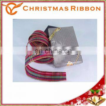 Offers The Vivid Red Stripe Christmas Double Faces Nastro photo-2