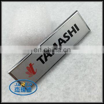 Hot custom high quality 3M adhesive metal name badge