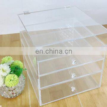 Customized and Useful 4 Tiers Acrylic Cosmetic Storage Box photo-2
