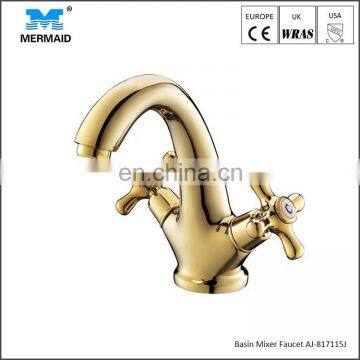 Best seller of classic traditional vintage individual 2 handle luxury washbasin faucet bathroom mixer taps