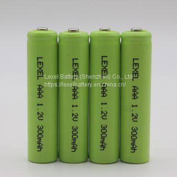 3A 1.2V 300mah NiMh Rechargeable Batteries