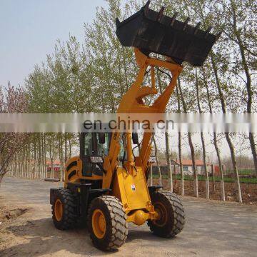 new China 2T ZL20 multi functions wheel Loader with fork/grapple/blade/digger