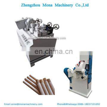 High speed automatic brush handle making machine wood rod sanding machine |wood broom handle screw making machine threaded