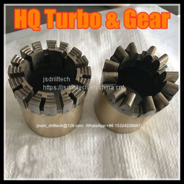 HQ turbo & gear profile diamond core drill bits, exploration drilling bit, rock coring, geotechnical drilling bits