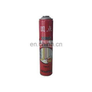 Hebei aluminum tin box 750ml and pu foam polyurethane empty cans