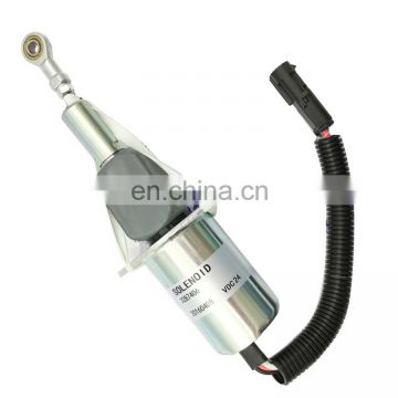 Fuel Shut Off Solenoid Valve 3287406 24V for Excavator Heavy Equipment