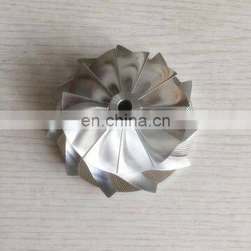 T04B 409179-0028 59.00/76.13mm 11+0 blades high performance turbocharger billet/milling/aluminum 2618 compressor wheel