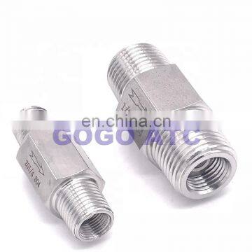 GOGO male thread Check valve ZG 1/4" 1/2" inch stainless steel 304 acid-proof Pneumatic hydraulic one-way Single check valve