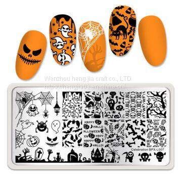 Halloween Stamping Plate Spider Christmas Xmas Pattern Image Nail Art Template Stencil Stamping For Nails Design photo-4
