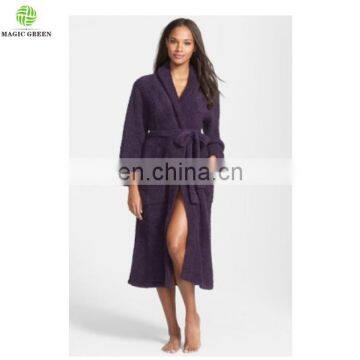 Barefoot Dreams Super Soft Absorbent Zero Defect Micro Feather Yarn Knit Fluffy Baby Kids Women's Men's Bath Robes photo-5