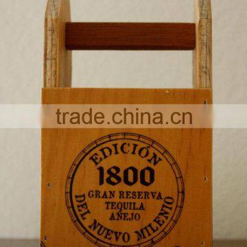 Custom Logo Wooden Tool Tote,Wooden Tool Carrier