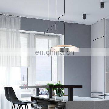Modern Circular Led Metal Ceiling Stainless Pendant Light photo-5