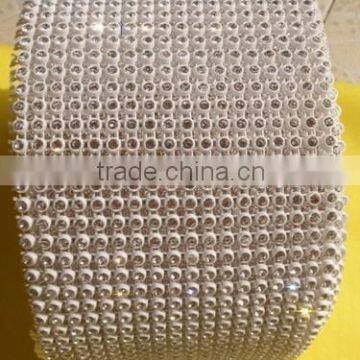 0126L China Supplier plastic rhinestone mesh trimming,Sew on diamond mesh trimming,Wholesale Plastic mesh trimming