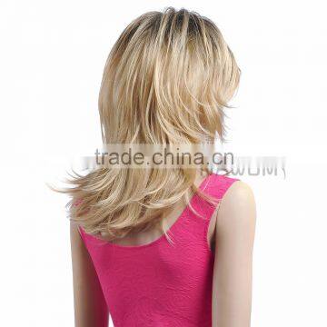 Female Straight Inclined Bang Blending Wig Hair photo-6