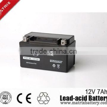 YTX7A-BS 12V 7Ah Sealed Maintenance Free Motorcycle starting battery