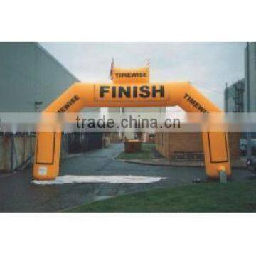 Hot sell yellow inflatable finish arch