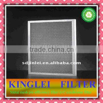 Metal mesh pre-efficiency filter/A/C conditioner filter