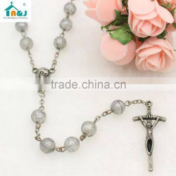 Plastic Rosary Bead Wholesale Cross Necklace photo-2