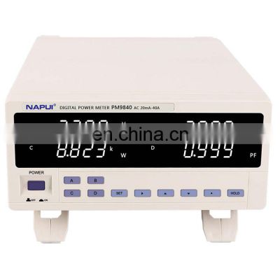 NAPUI PM9840 Multifunction Power Factor Frequency Digital Power Analyzer