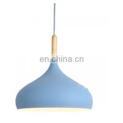 Matte Finish Macaroon Hanging Lamp Colorful Decorative Restaurant Lamp