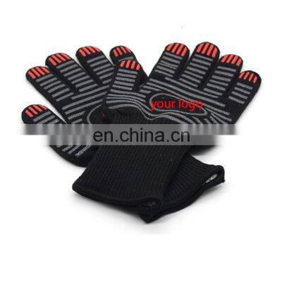 Hot Selling Double Layer Aramid Seamless Knit 932 F Heat Resistant BBQ Grill Kitchen Cooking Oven Gloves