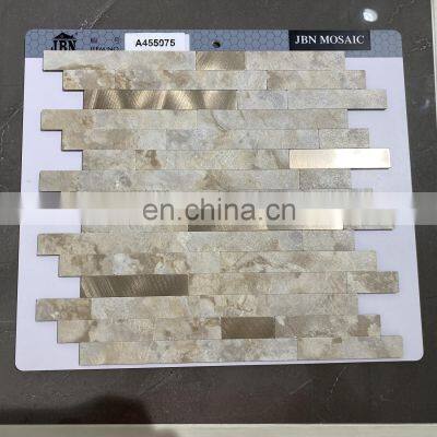 Non-Toxic,tasteless Sticker Adhesive Paper Ceiling TilesBlack and Golden Mosaic Wall 3M Adhesive Laminate Pvc Tile photo-3