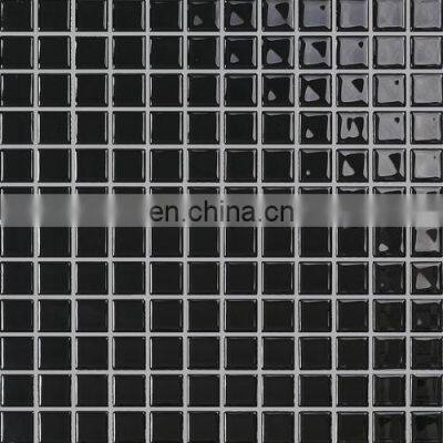 shinny  glass mosaic black  mosaic glass mosaic wall art