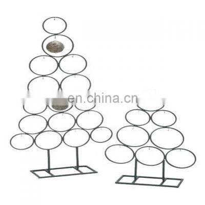 wire metal round christmas display stand