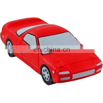 OEM red small car 3D relivers foam stress ball for child and adult