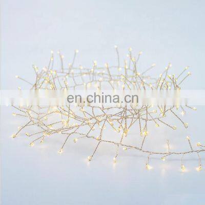 3M luces navidad Mini Ball Christmas Fairy Lights 8 Modes Dual Color Firecracker Cluster String Light For Wedding Xmas