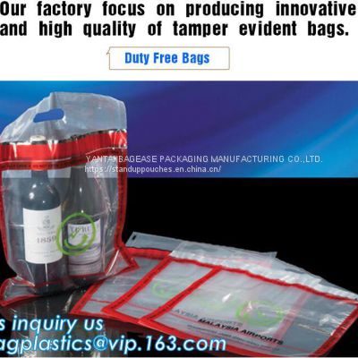 ICAO Duty Free Packaging, STEBs Bags, Custom Airport Store, Retail Shop Security Bags, Tamper Evident Proof