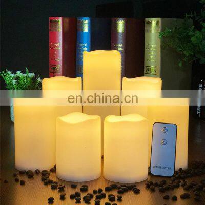 Plastic High Quality Led Candle Light Electric Candle With 2 Buttons Remote Control photo-3