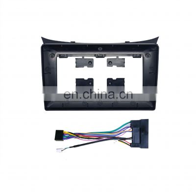 Hot Products Car DVD Frame Plug Audio Fitting Trim Kits Facia Panel 9inch Radio Player Frame With Cables