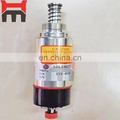 24V Engine Stop Solenoid 125-5772 155-4652 8C-3663 For  3114 3116 3126 Flameout Solenoid