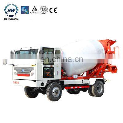 Commercial mixed cement small Construction site concrete mixer truck