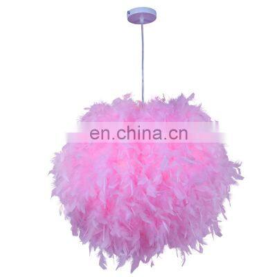 Modern Feather Pendant Lamp E27 Holder Fairy Hanging Lamps Bedroom Dining Room Loft Chandelier Ceiling Light