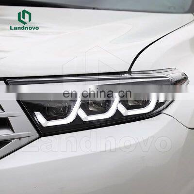 Landnovo High Quality Car Light Led Headlight for Toyota Highlander 2012 2013 2014 Led Head Lamp