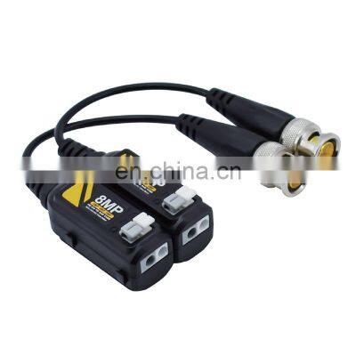 CCTV Camera Accessory Paired Clip Type Passive 8MP HD Video Balun for AHD CVI TVI CVBS Cameras