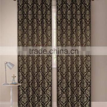 Discount bedroom jacquard curtains